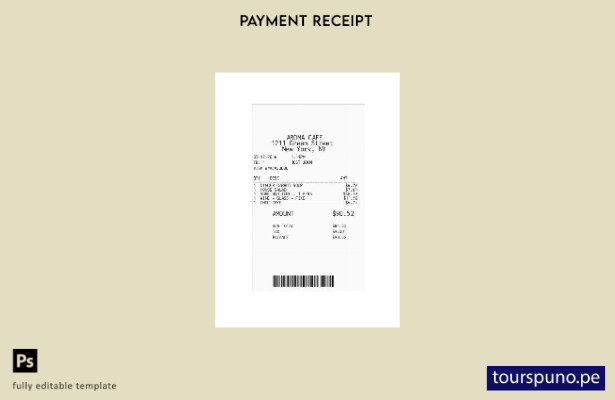 plantilla de cheque de pago de café lista para imprimir